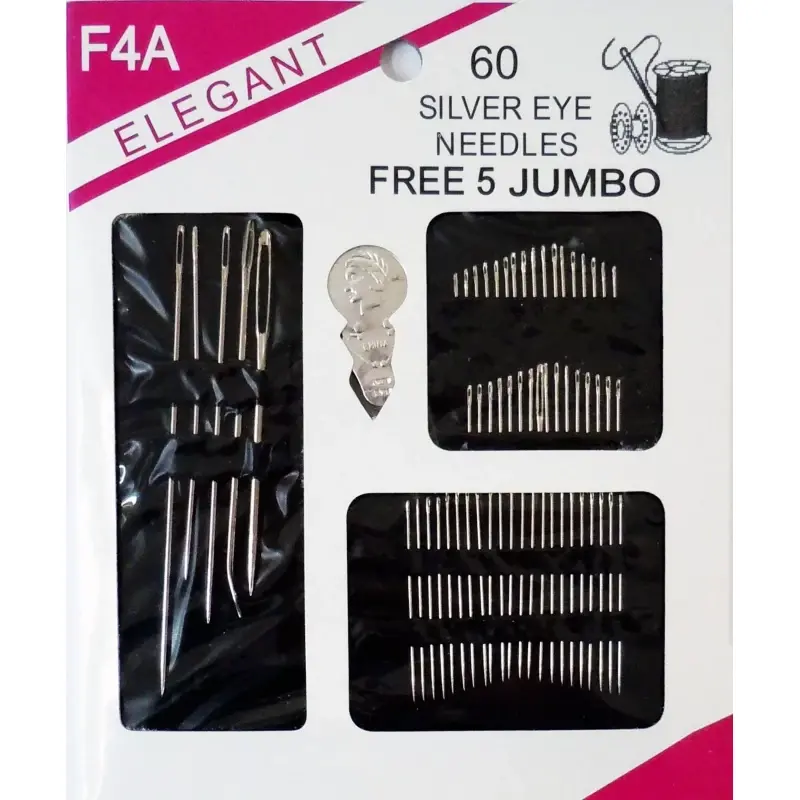 60 Piece Hand Sewing Needle Set Assorted Sizes