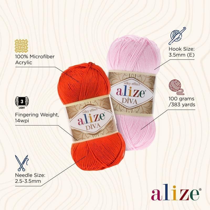 اليز بكرة خيوط اكريليك مايكروفايبر