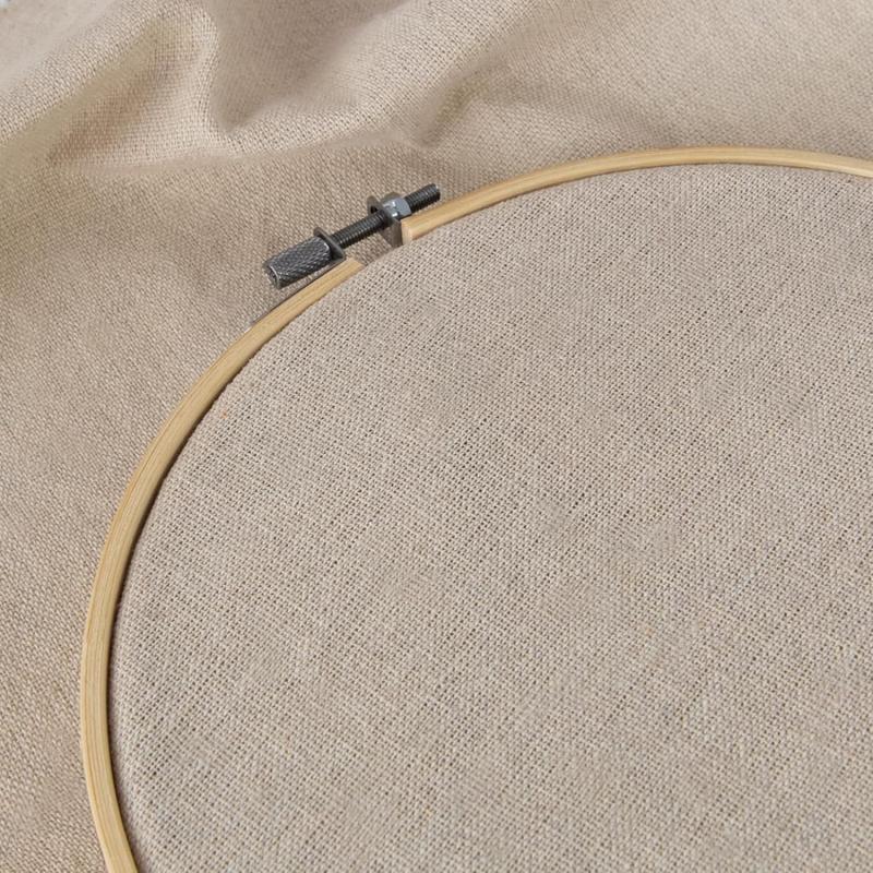 Linen Embroidery Fabric Width 2.2 Meter Sold by Meter