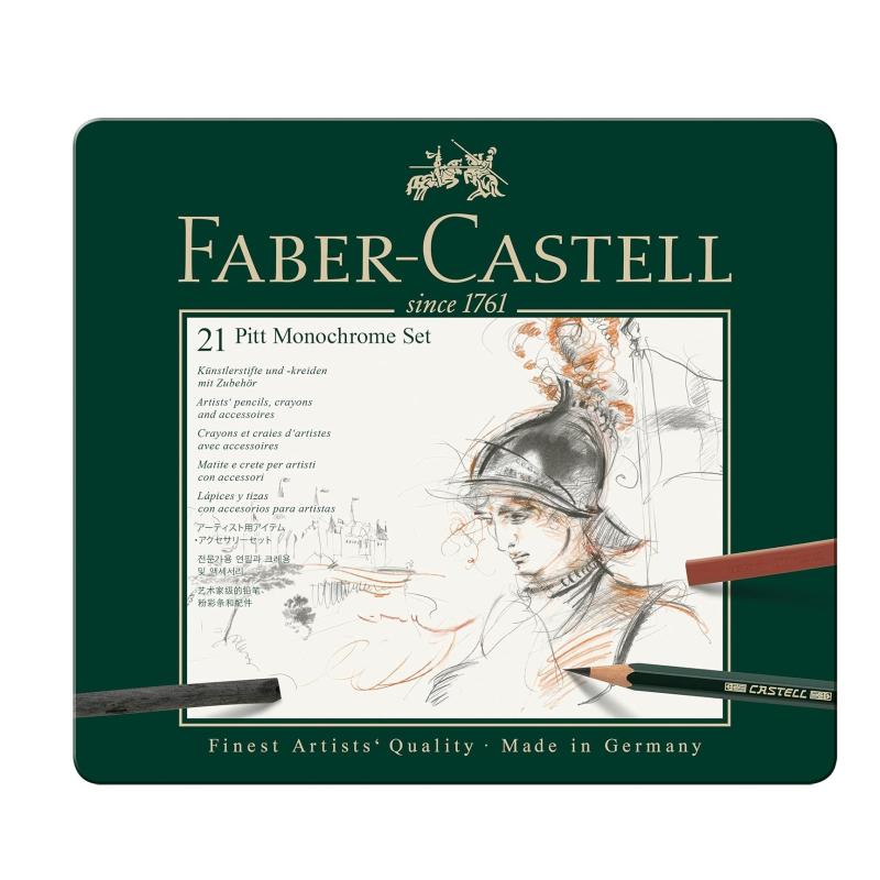 Faber Castell 21 pitt monochrome set