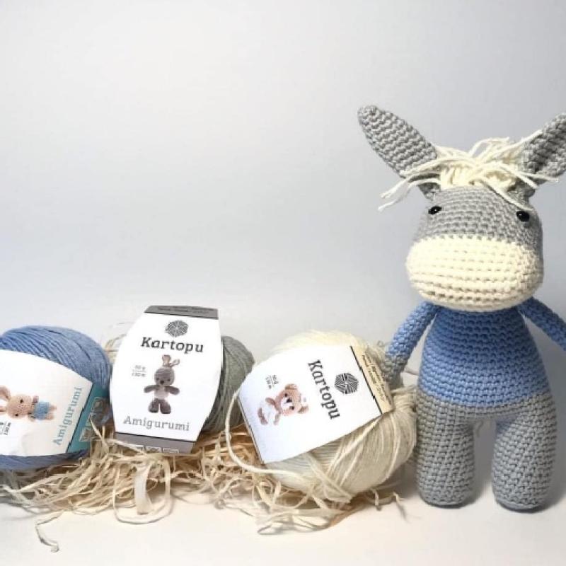 خيط كرتوبو أميغورومي قطن الأطفال – خيط ناعم لمشاريع الأطفال