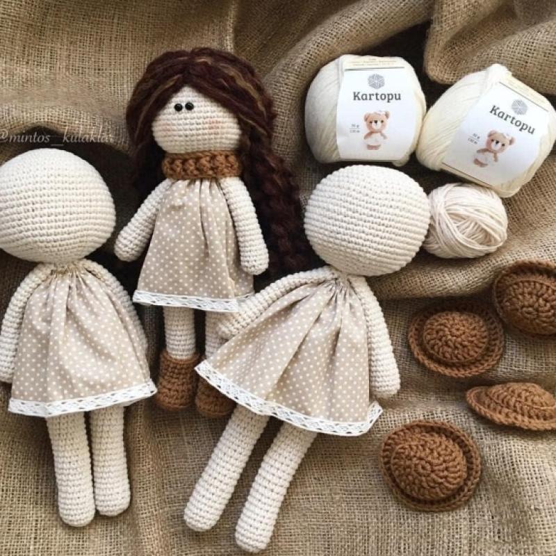 خيط كرتوبو أميغورومي قطن الأطفال – خيط ناعم لمشاريع الأطفال