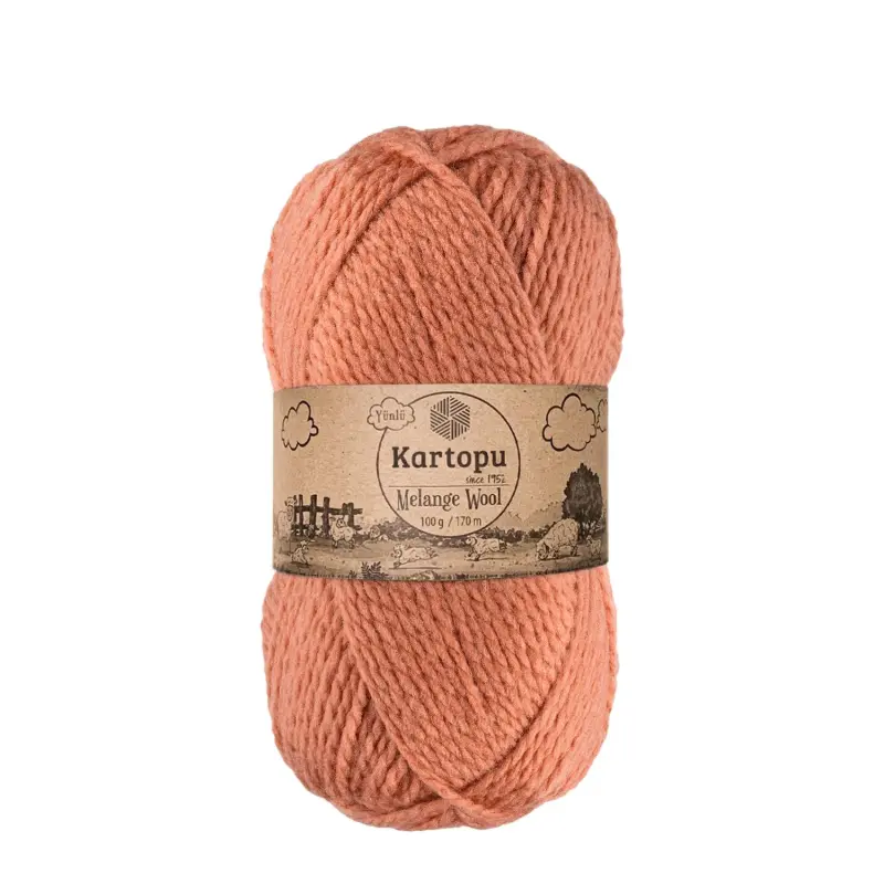 Kartopu Melange Wool Soft and Durable Yarn for Knitting and Crochet