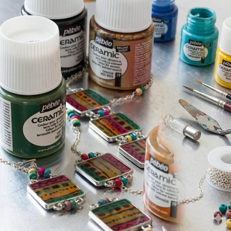 لون سيراميك بيبيو 45 مل  بتأثير لامع