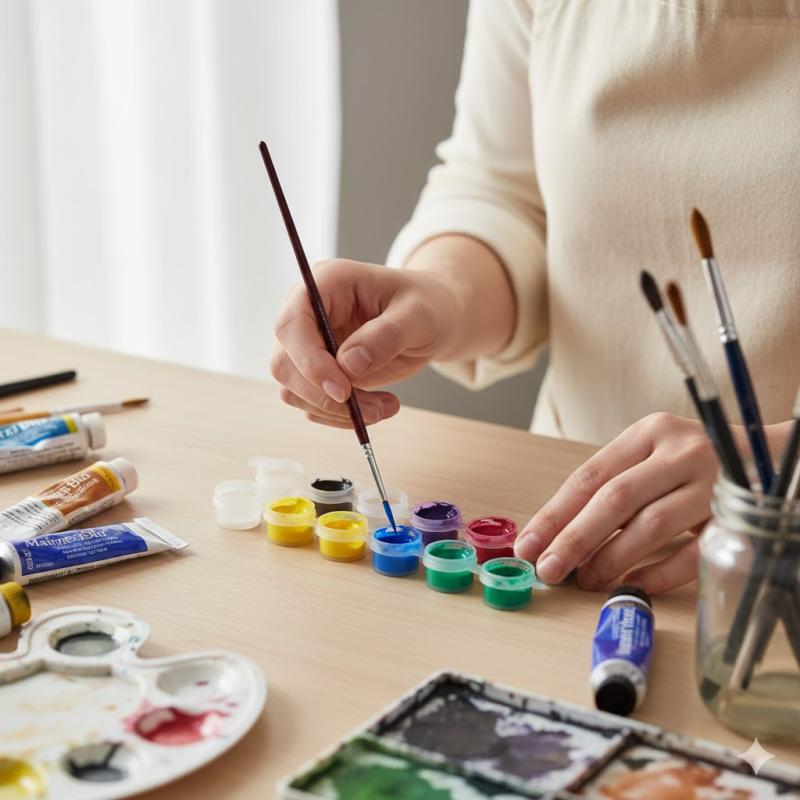 3-Compartment Connected Empty Paint Box – 3ml