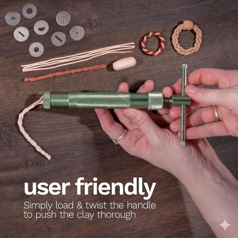 طقم مكبس طين البوليمر — 21 قطعة