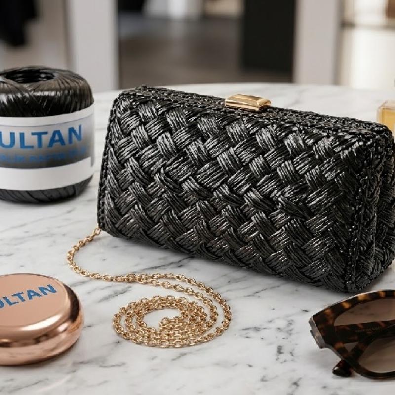 Sultan Metallic Raffia Yarn 50m | Multiple Colors