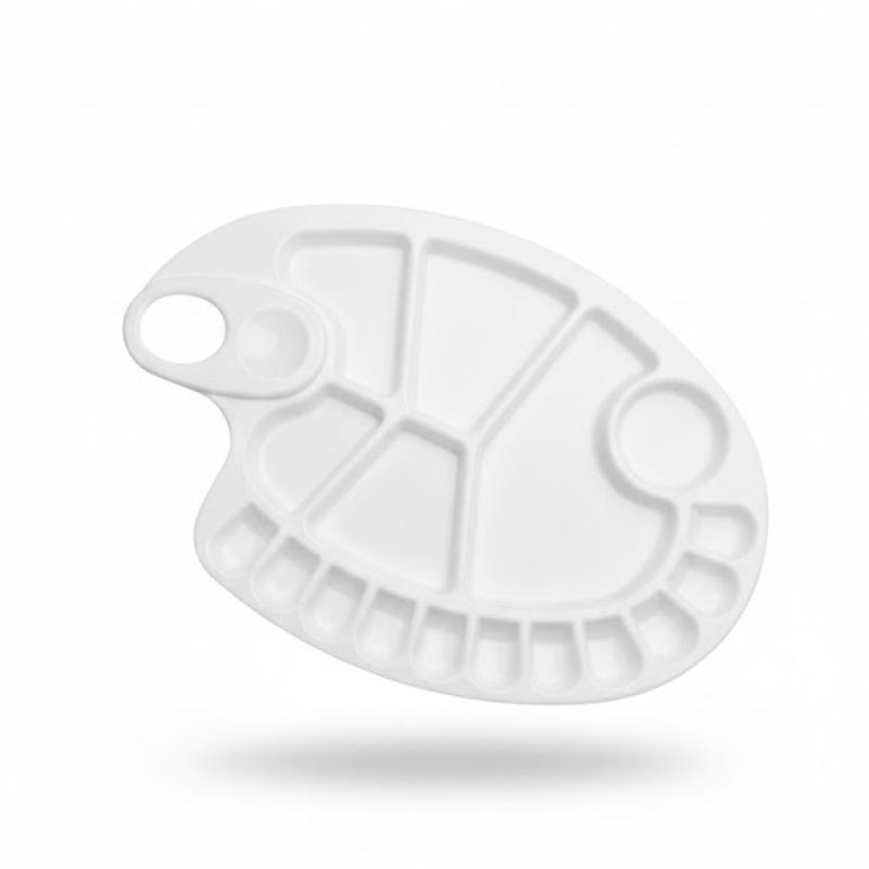 17-Well Artist Paint Palette – Reusable PVC Plastic Painting Tool