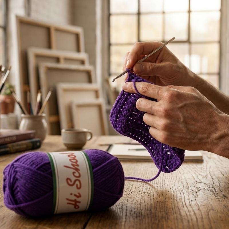 Hi School Polyester Wool 40g | Multiple Colors